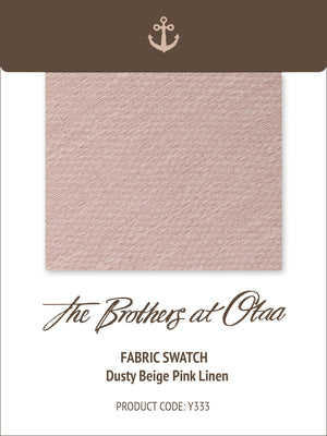 Fabric Swatch (Y333) - Dusty Beige Pink Linen