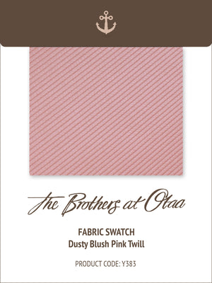 Fabric Swatch (Y383) - Dusty Blush Pink Twill