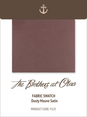 Fabric Swatch (Y125) - Dusty Mauve Satin