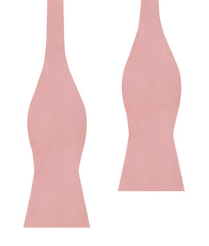 Dusty Blush Pink Satin Self Bow Tie