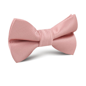 Dusty Blush Pink Twill Kids Bow Tie