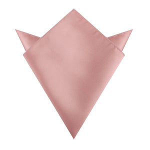 Dusty Blush Pink Satin Pocket Square