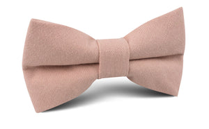 Dusty Rose Pink Bow Tie