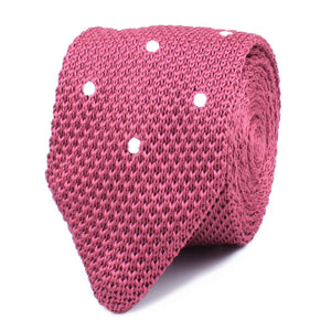 Musk Pink Knitted Tie