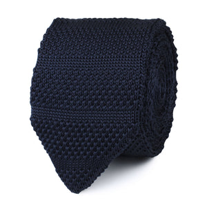 Essaouira Navy Knitted Tie