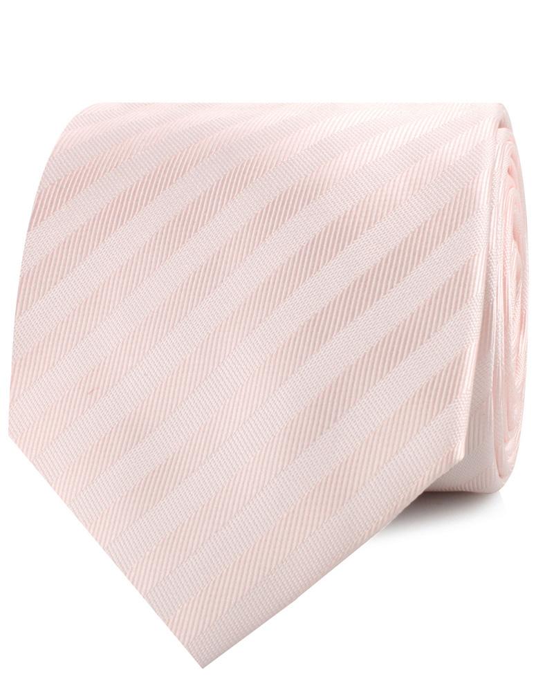Flamenco Blush Pink Striped Neckties