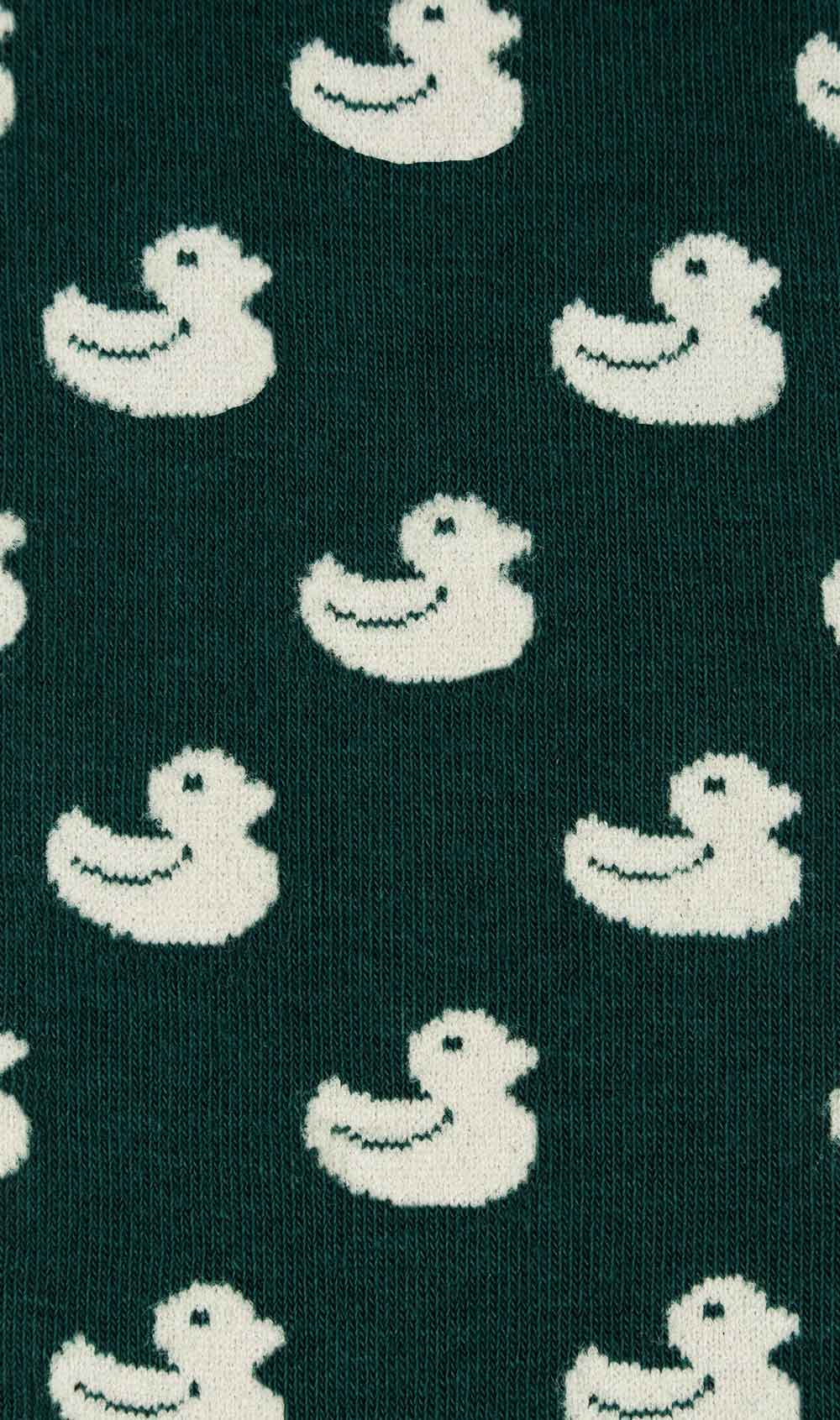 Forest Green Duckling Socks Fabric