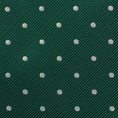 Forest Green Polka Dots Necktie Fabric