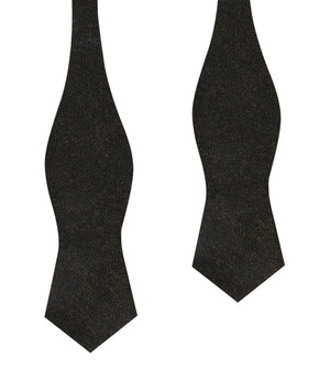 Forest Romney Sharkskin Wool Diamond Self Bow Tie