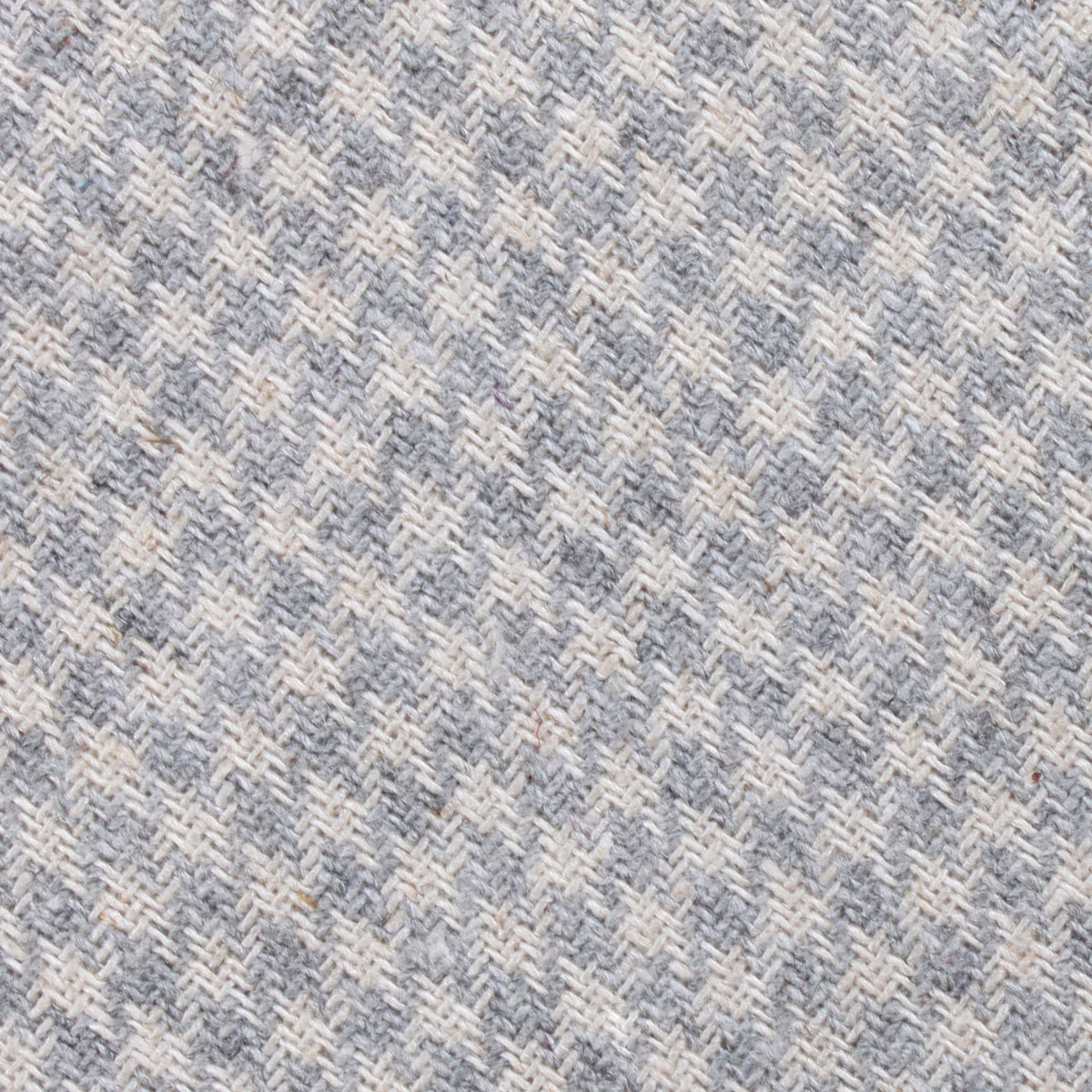 Gray Houndstooth Khaki Linen Fabric Kids Diamond Bow Tie