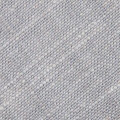Grey Worm Slub Linen Fabric Self Diamond Bowtie