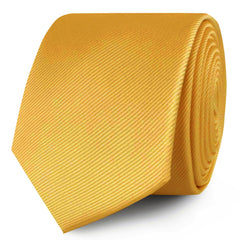 Honey Gold Yellow Twill Skinny Ties