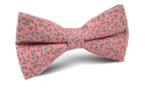Houston Pink Floral Bow Tie