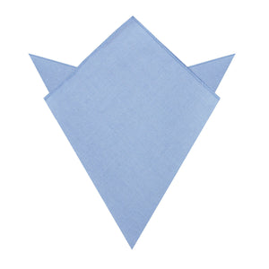 Ice Blue Linen Pocket Square