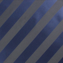 Indigo Blue-Black Striped Skinny Tie Fabric