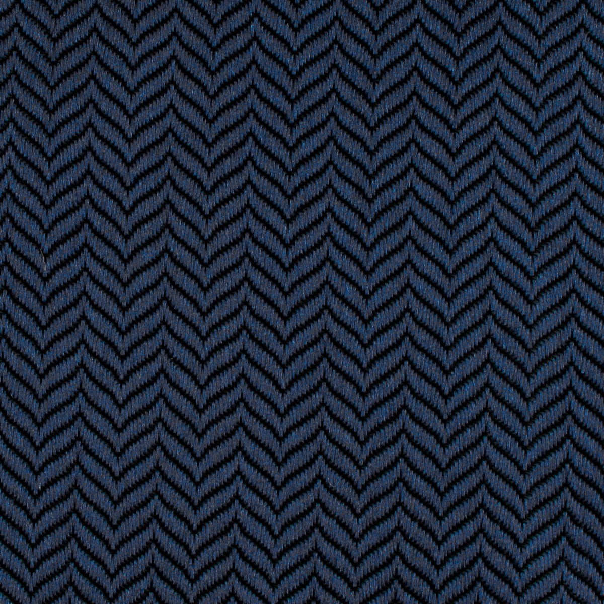 Indigo Blue Herringbone Necktie Fabric
