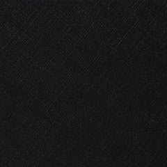 Ink Black Slub Linen Pocket Square Fabric
