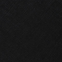 Ink Black Slub Linen Skinny Tie Fabric