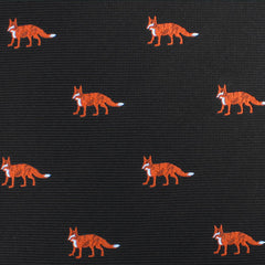 Japanese Ezo Red Fox Skinny Tie Fabric