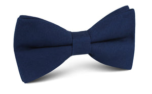 Jeune Fille Endormie Navy Linen Bow Tie