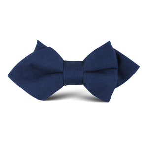 Jeune Fille Endormie Navy Linen Kids Diamond Bow Tie