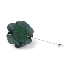 Jezabeel Green Lapel Flower Pin Back Boutonniere