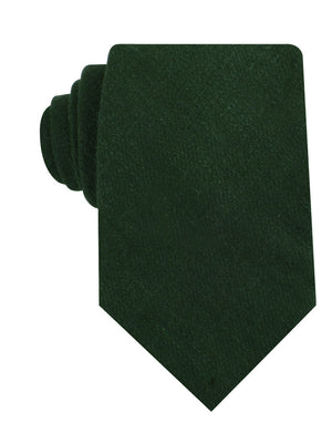 Juniper Green Linen Necktie