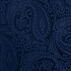 Kings Sapphires Navy Blue Pocket Square Fabric