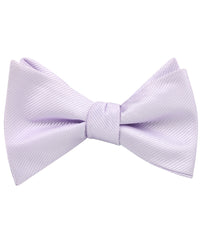 Light Lavender Twill Self Tied Bow Tie
