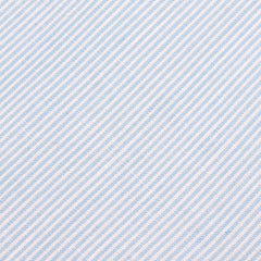 Light Blue and White Pinstripes Cotton Skinny Tie Fabric
