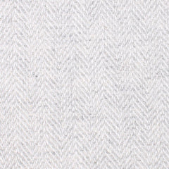 Light Grey Herringbone Linen Fabric OTAA Bow Tie