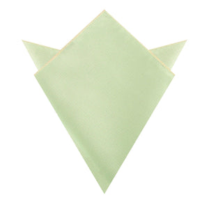 Light Sage Green Weave Pocket Square