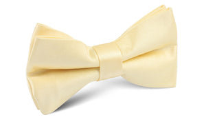 Light Yellow Satin Bow Tie