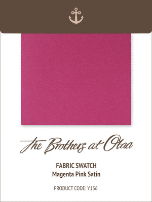 Fabric Swatch (Y136) - Magenta Pink Satin