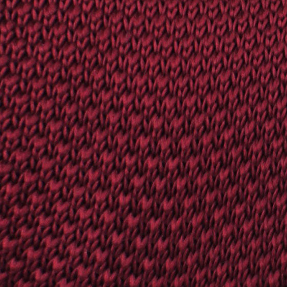 Meraki Burgundy Knitted Tie Fabric