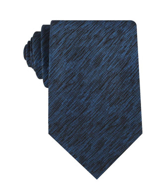 Midnight Blue-Black Chambray Necktie