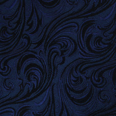 Midnight Blue Khamsin Skinny Tie Fabric