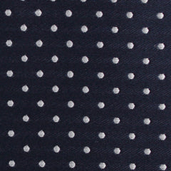 Midnight Blue Mini Pin Dots Fabric Kids Diamond Bow Tie
