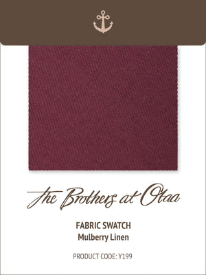 Fabric Swatch (Y199) - Mulberry Linen