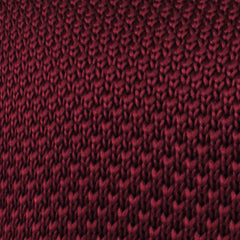 Nador Burgundy Knitted Tie Fabric