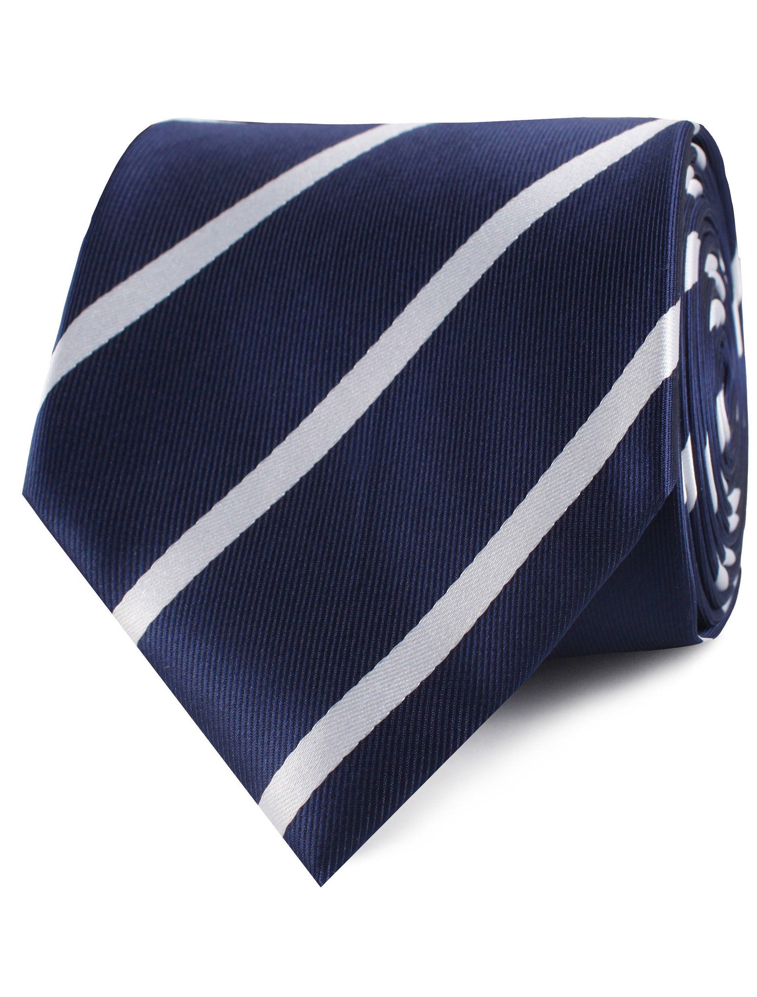 Navy Blue Pencil Stripe Necktie