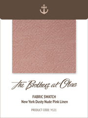 New York Dusty Nude Pink Linen Y121 Fabric Swatch