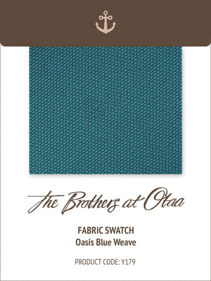 Fabric Swatch (Y179) - Oasis Blue Weave