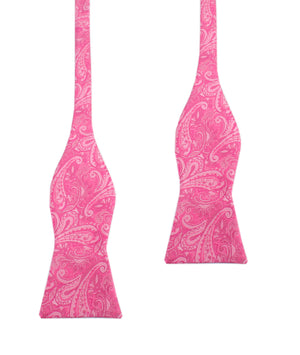 Paisley Pink - Bow Tie (Untied)