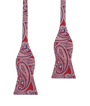 Paisley Red - Bow Tie (Untied)