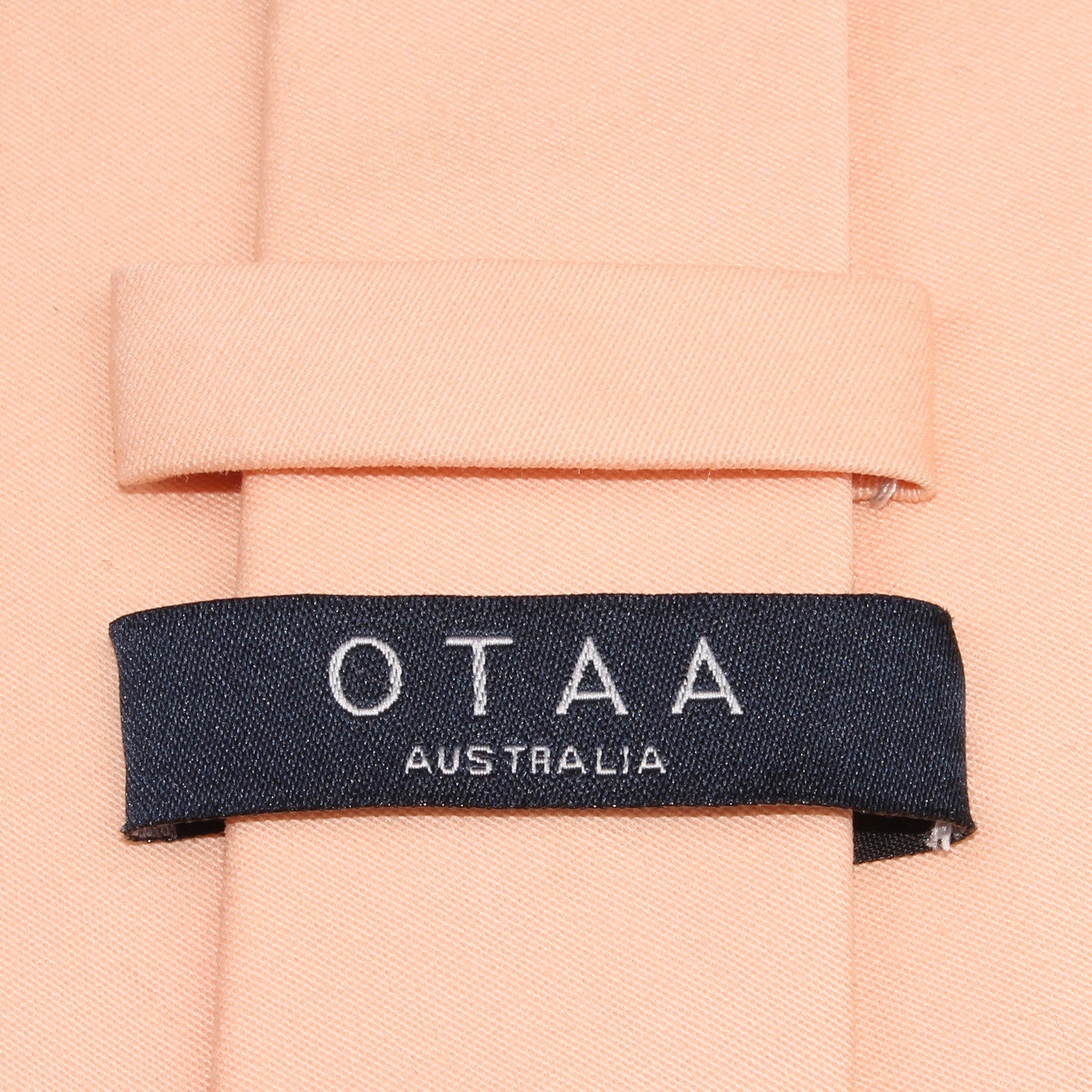 Peach Cotton Skinny Tie OTAA Australia