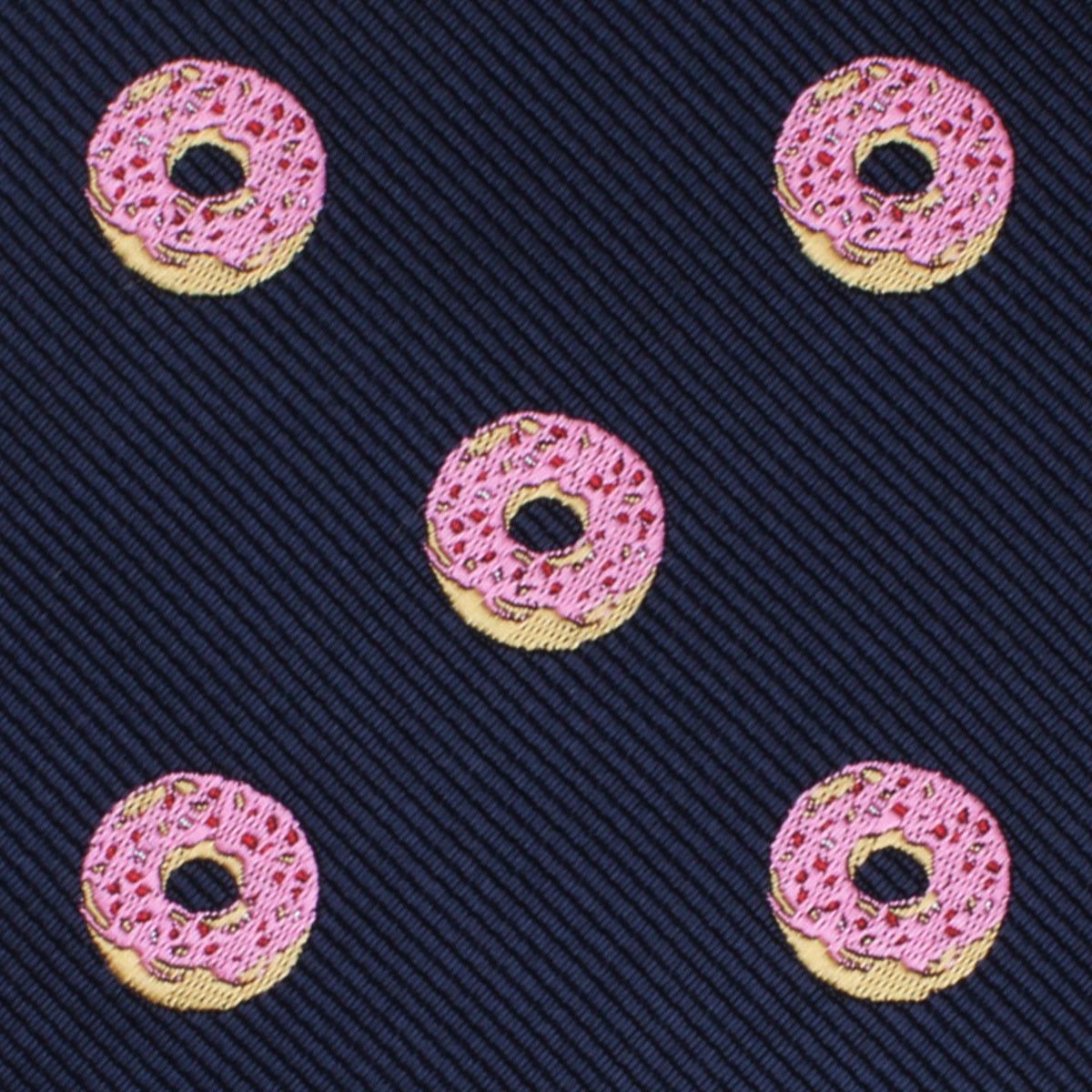 Pink Donuts Self Bow Tie Fabric