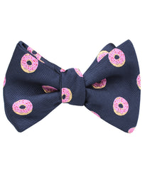 Pink Donuts Self Tie Bow Tie