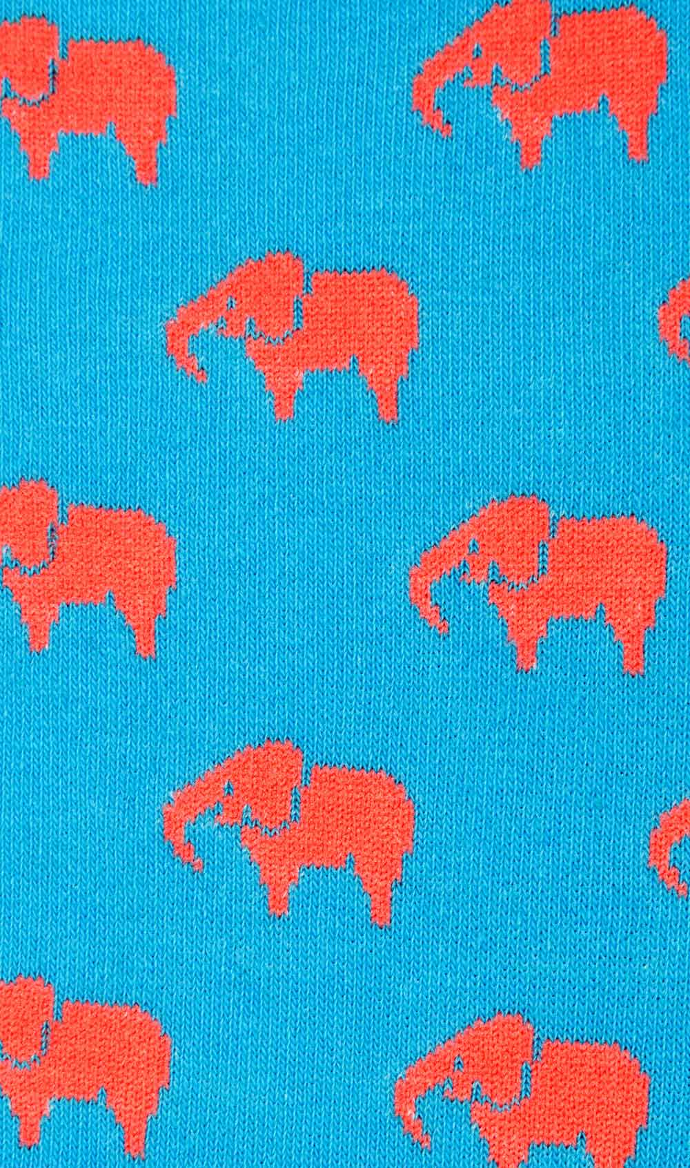 Pink Elephant Socks Fabric