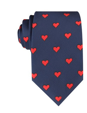 Pixel Love Heart Necktie